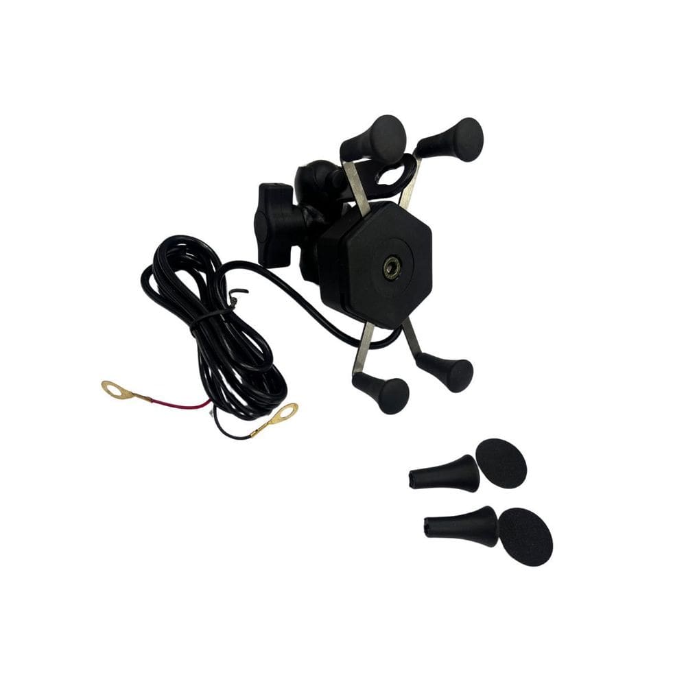 Suporte Celular Gps Usb Com Fixação Retrovisor