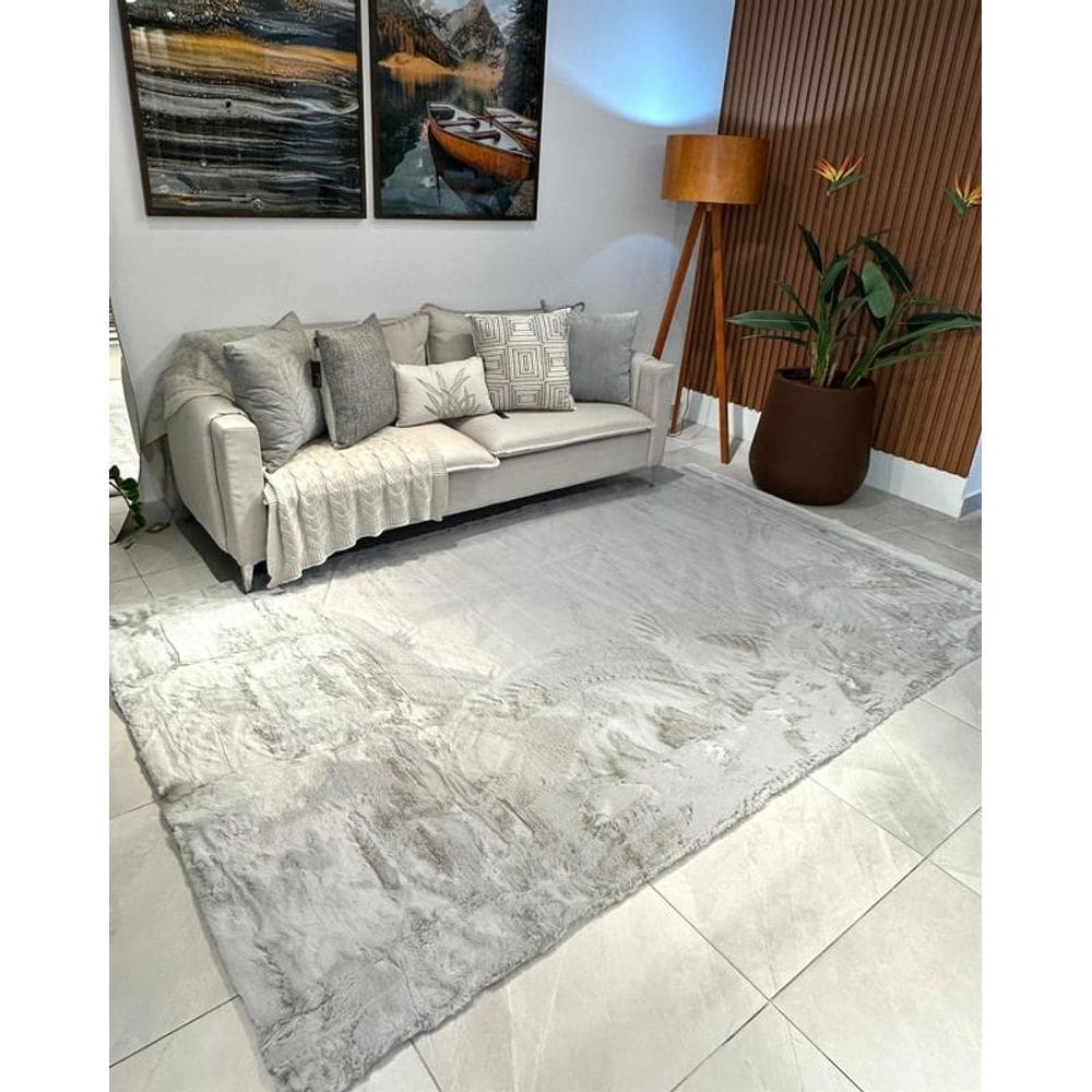 Tapete Pele Bangor Prata 2,30X3,00