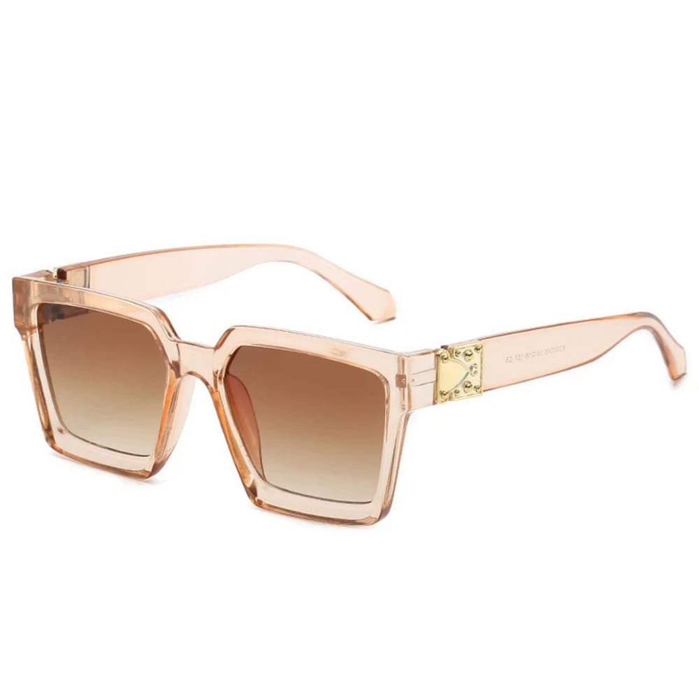 Óculos de Sol Feminino Quadrado Proteção UV400 Acetato Luxo