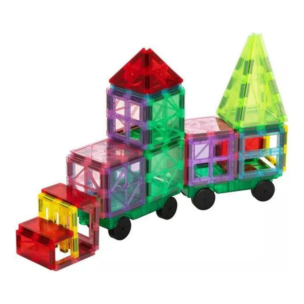 Brinquedo Bloco Montar Construção Trem Carro 100Pç Tooky Toy