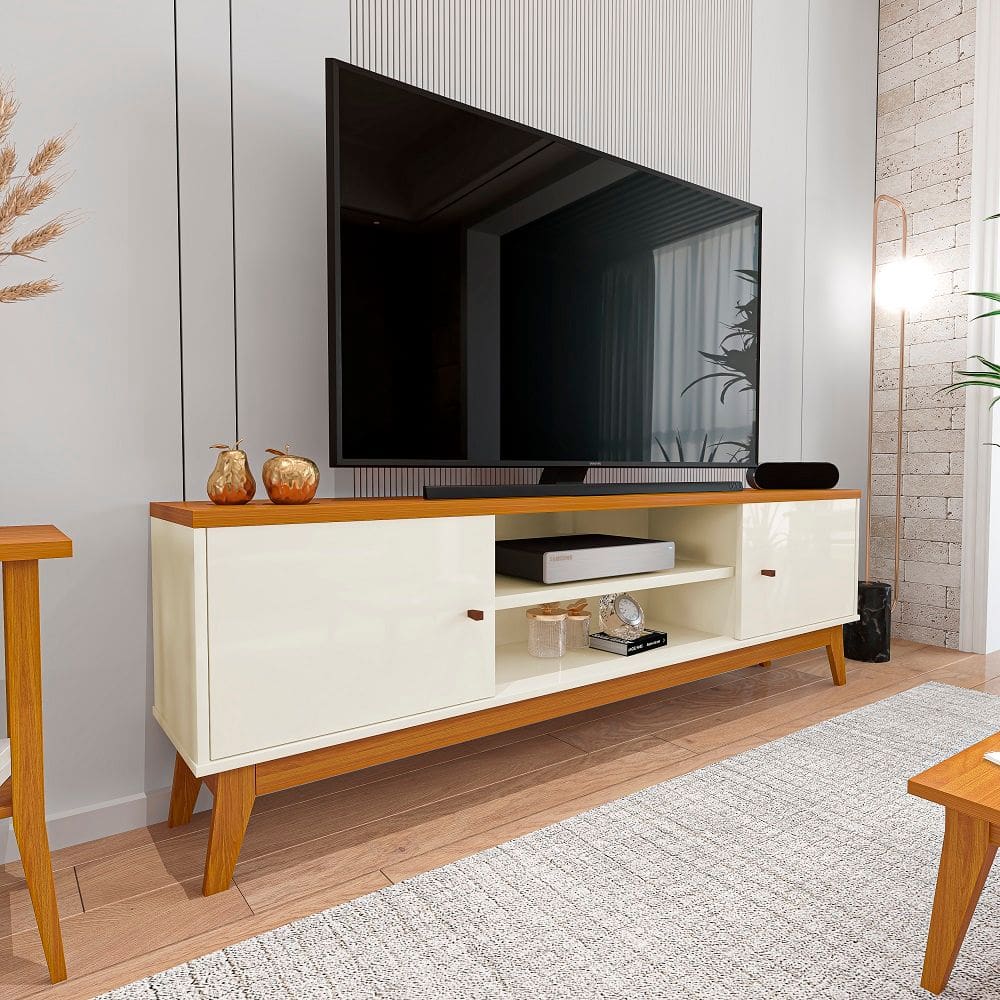 Rack para Tv até 75 Polegadas 2 Portas Italia 180cm