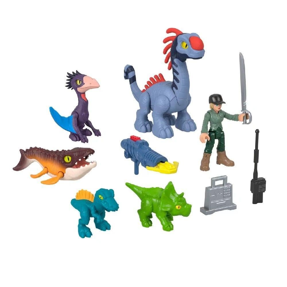 Imaginext Dinossauro Rebirth Dinos Terra Ar e Mar - Mattel
