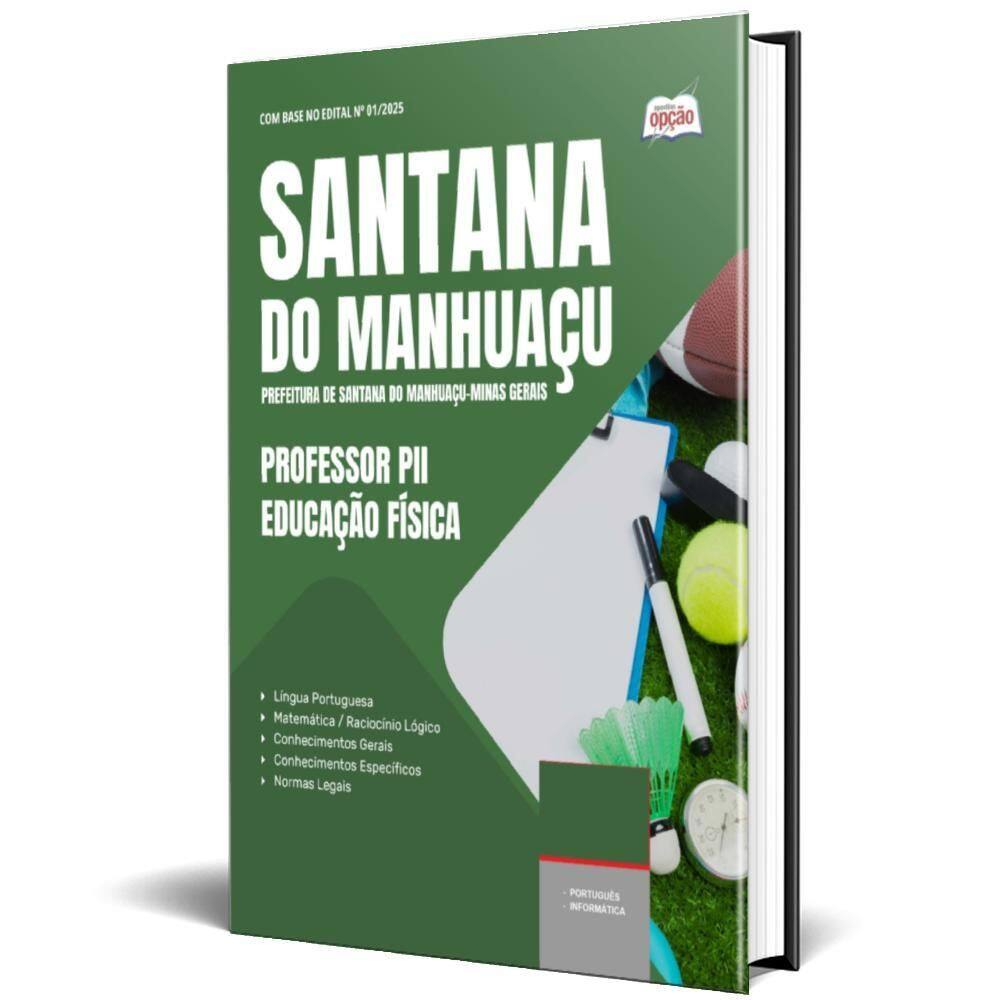 Apostila Prefeitura Santana Do Manhuaçu Mg 2025 Professor
