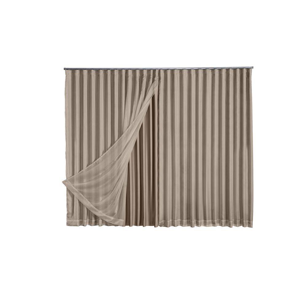 Cortina Blackout Com Voil 2,80x2,30 Para Trilho Suíço