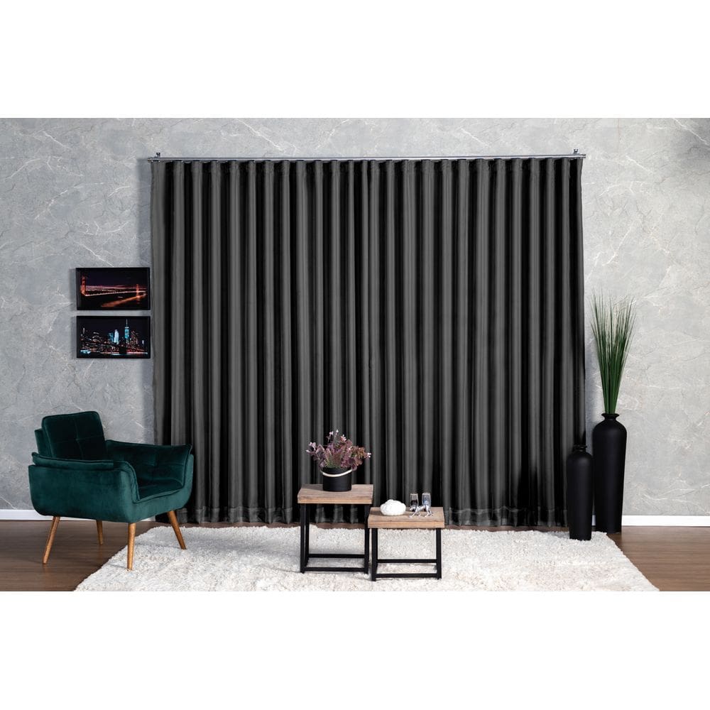 Cortina Blackout Com Voil 4,00x2,50 Para Trilho Duplo