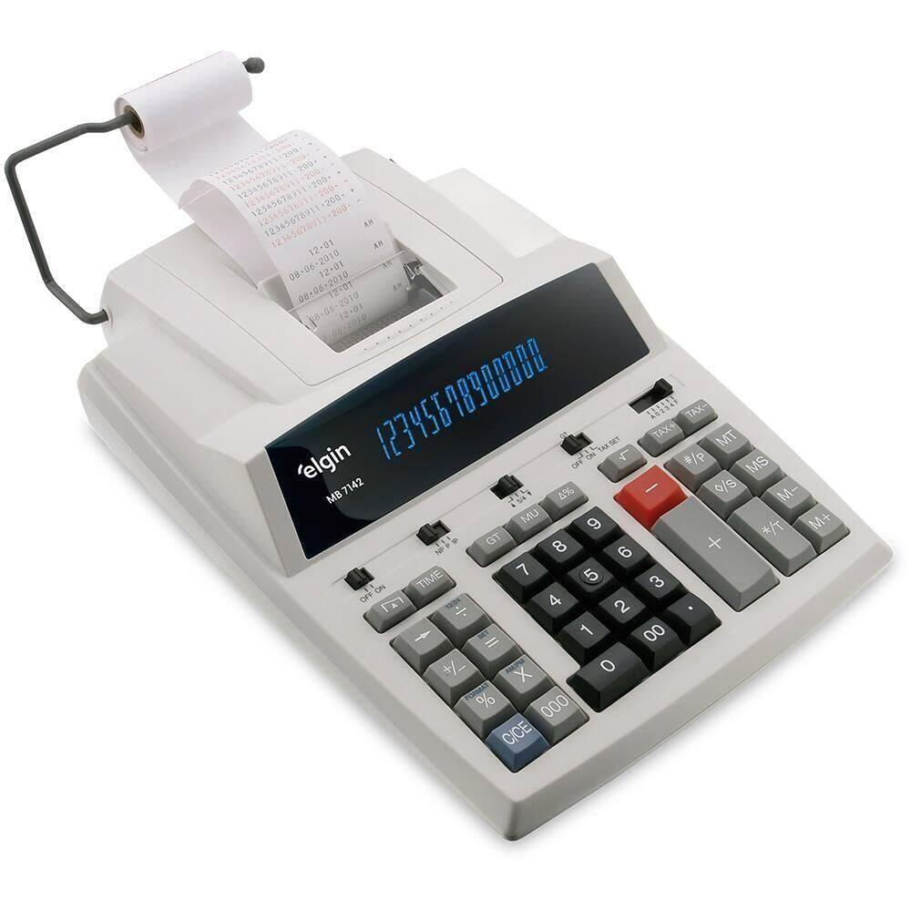Calculadora Eletronica De Mesa Com Bobina 14 Dígitos Mb 7142