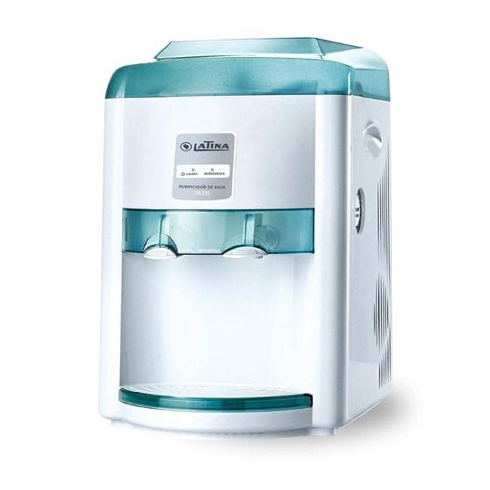 Purificador De Água Refrigerado Eletrônico De Mesa Latina Pa335 Verde Bivolt
