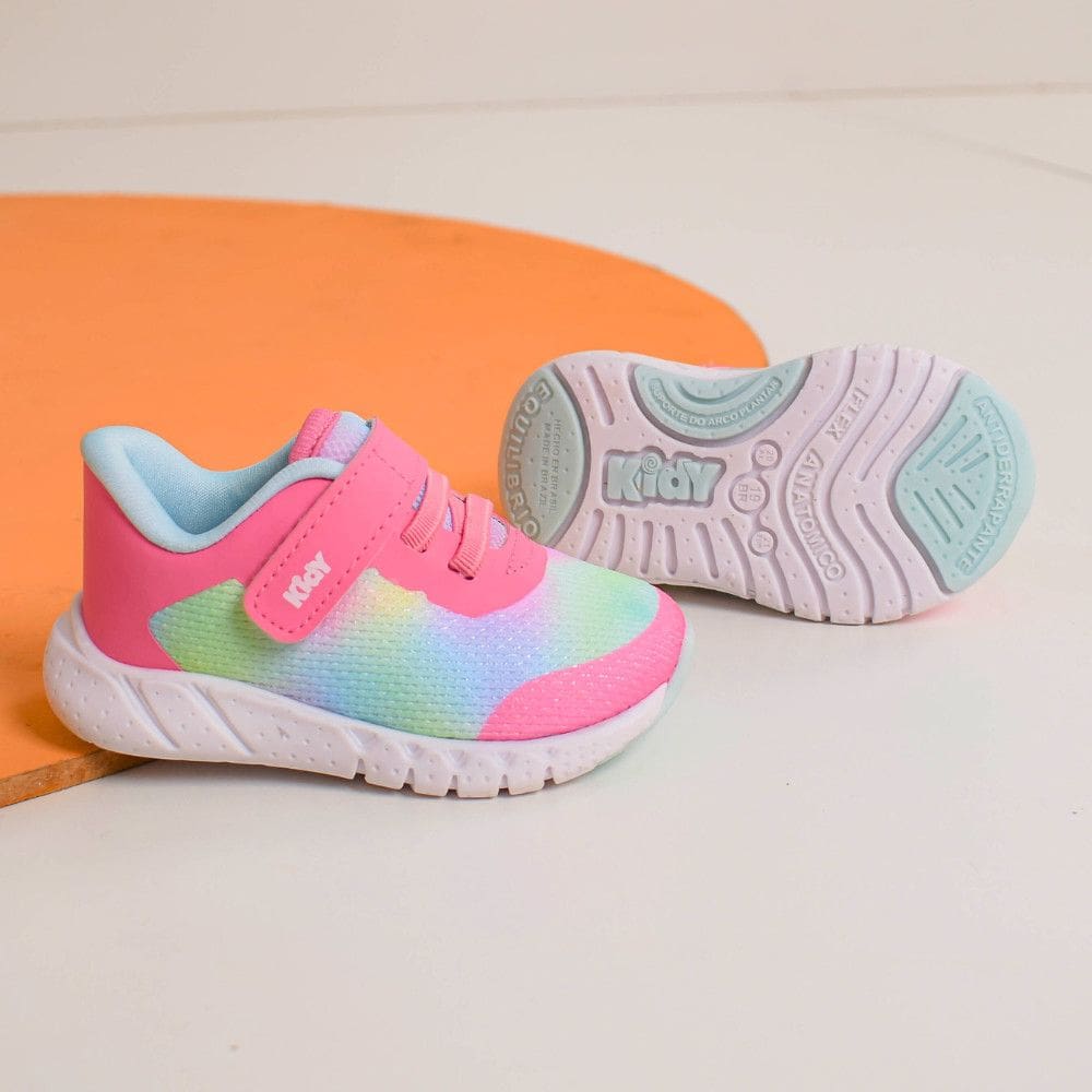 TENIS KIDY EQUILIBRIO PINK/COLORIDO Kidy