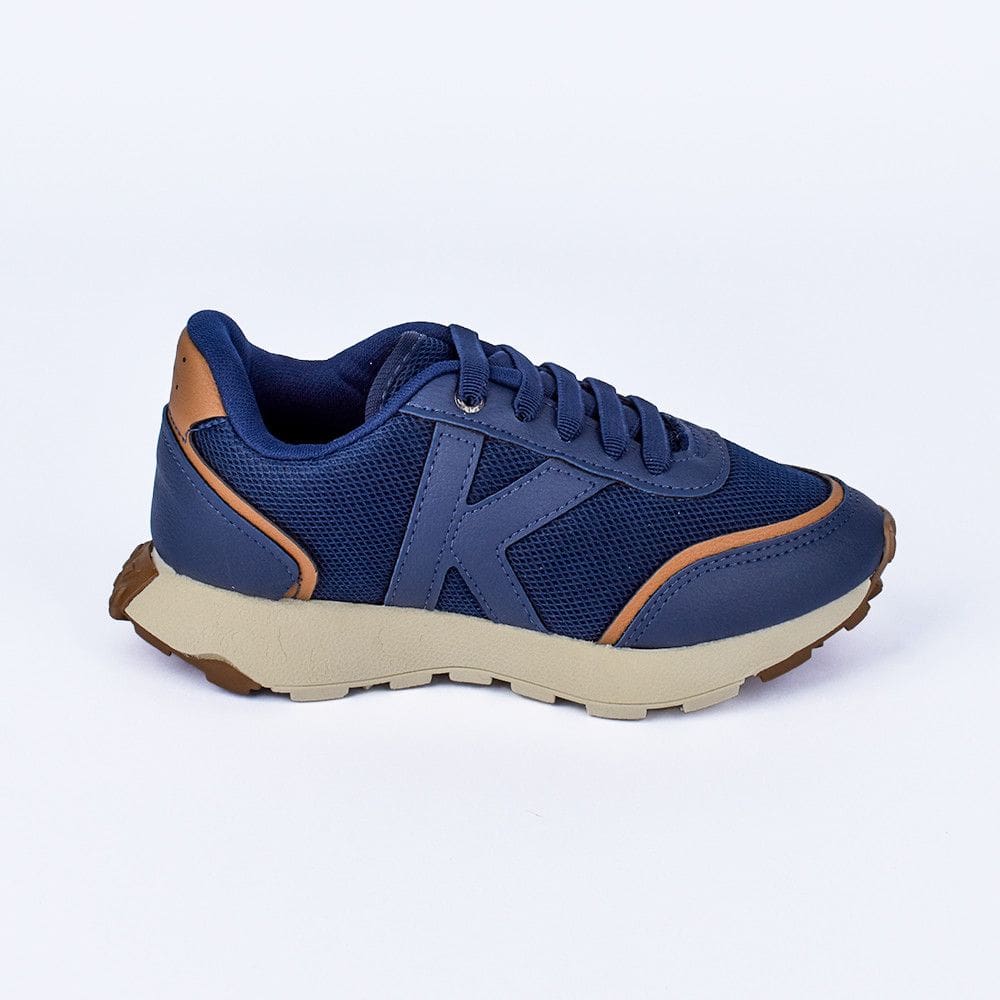 TENIS K360 JOGGER MARINHO/CARAMELO Kidy