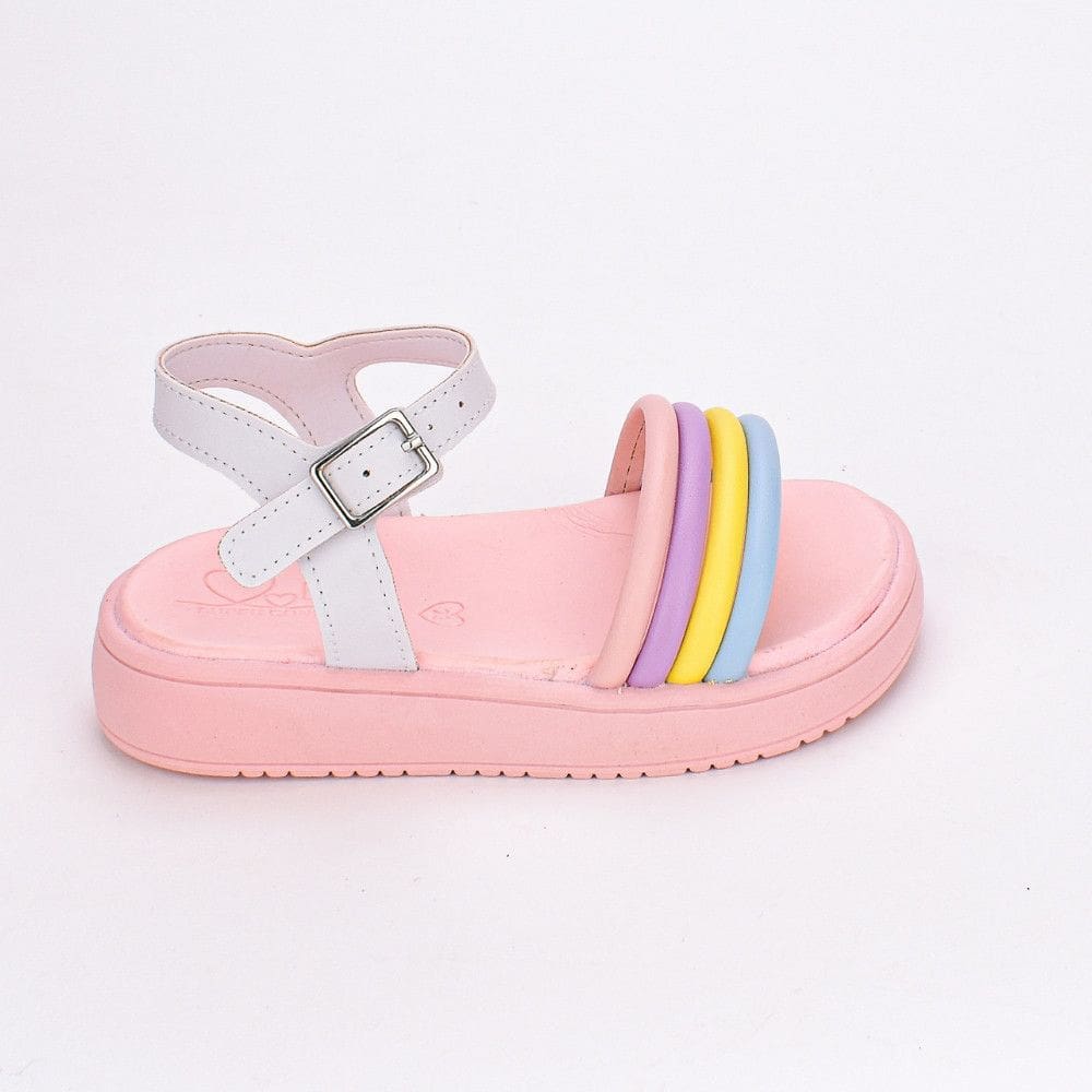 SAND.KIDY MINI FLAT FORM BRANCO/COLORIDO Kidy