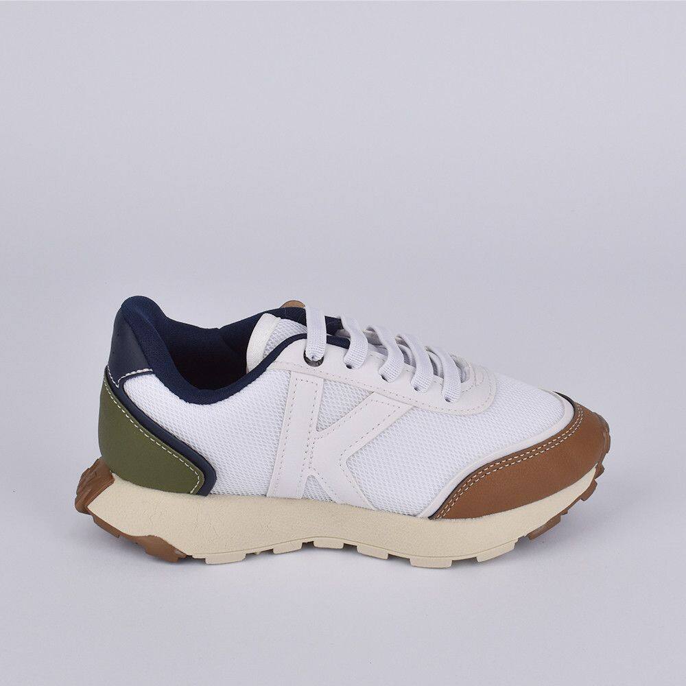 TENIS K360 JOGGER BRANCO/MARINHO/VERDE Kidy