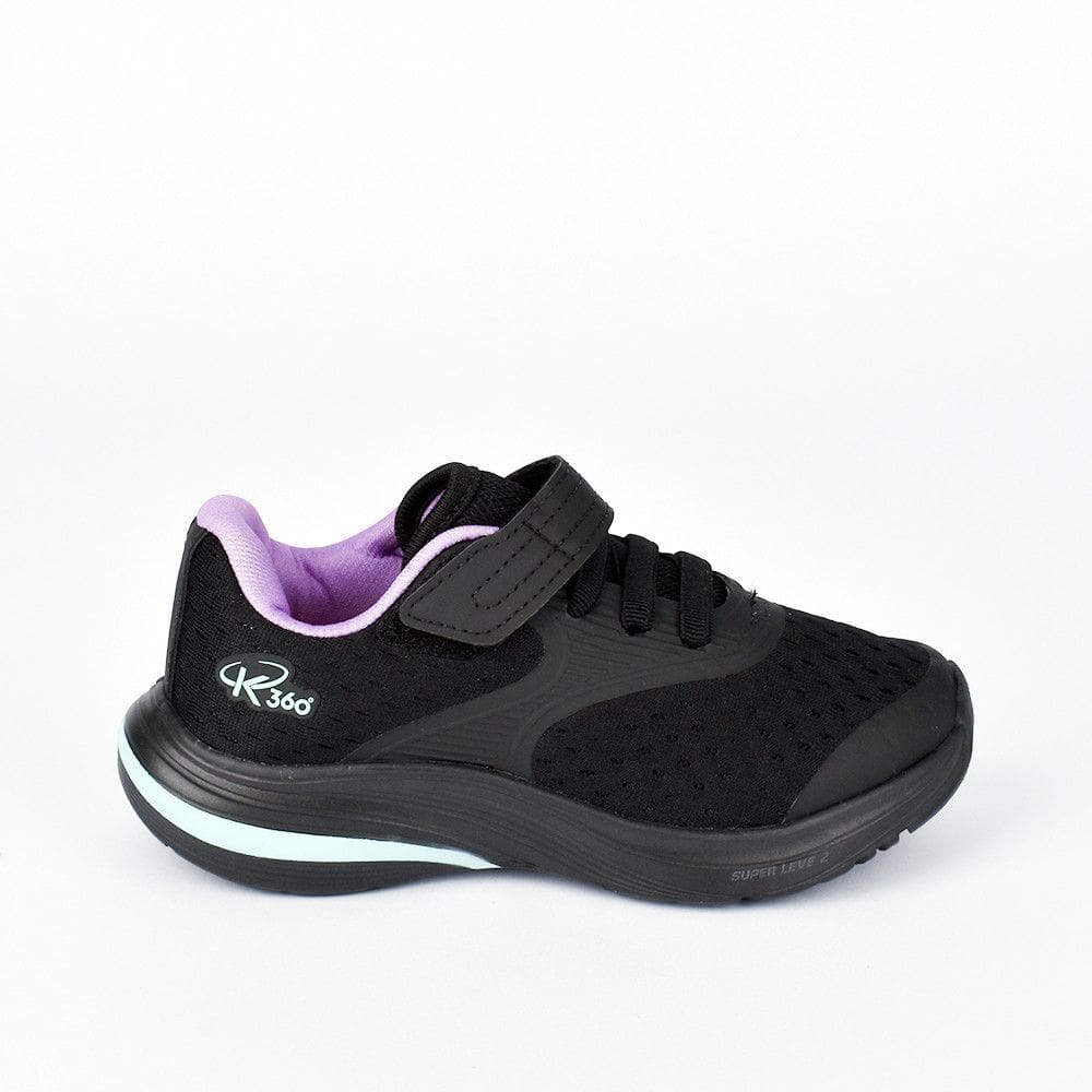 TENIS K-360 SUPER LEVE PRETO/VERDE AGUA Kidy