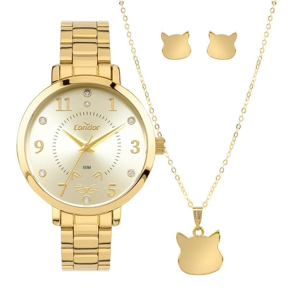 Kit Condor Feminino Mimos E Sutilezas Dourado - CO2035NTL/K4X