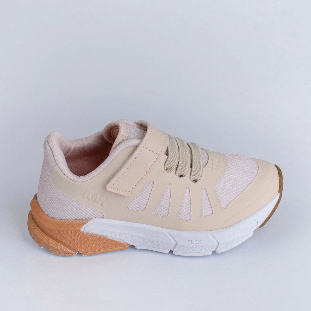 TENIS KIDY ENERGY BABY RESPITEC MARFIM/DOURADO Kidy