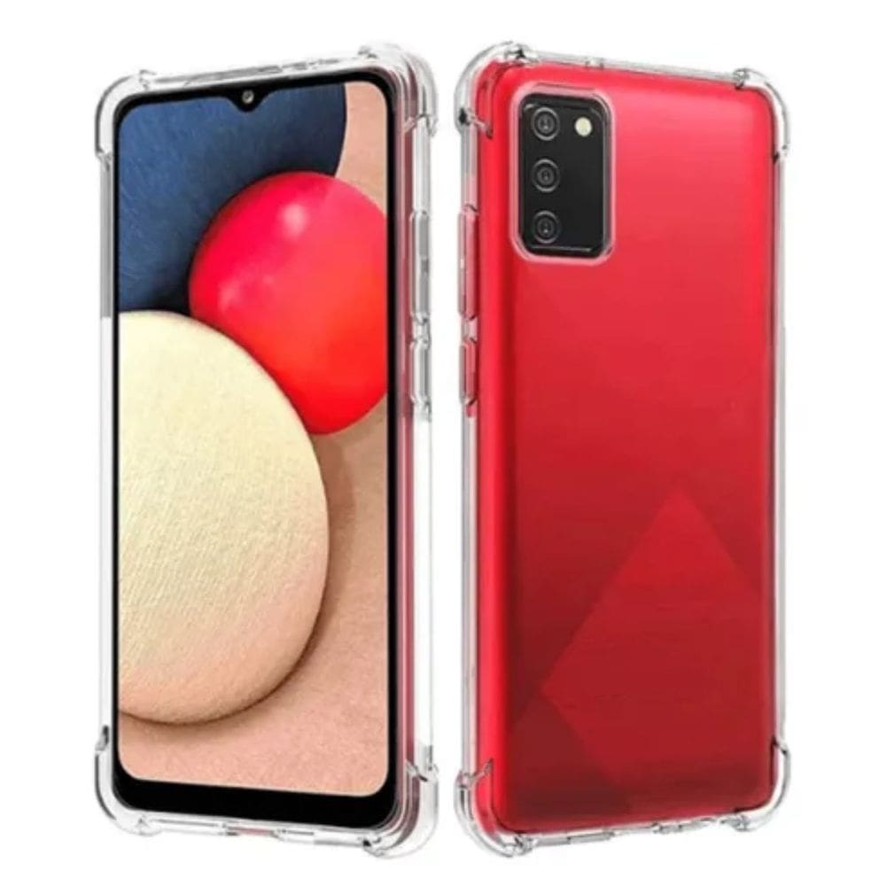 Capinha Silicone Antichoque Transparente Compatível com Samsung A02S