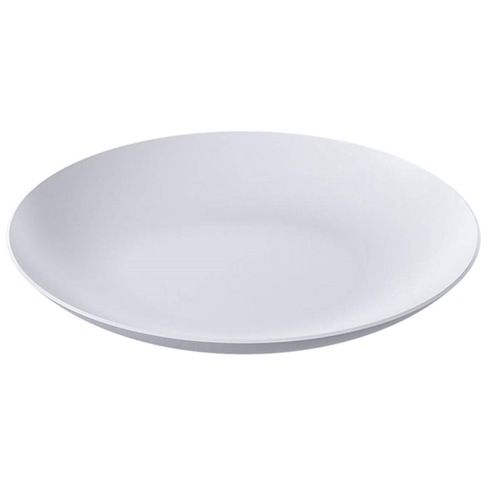 Kit 25 Bandejas Plásticas 25cm Pratos para Servir Branco Eventos Festas Doces Salgados Cozy Coza