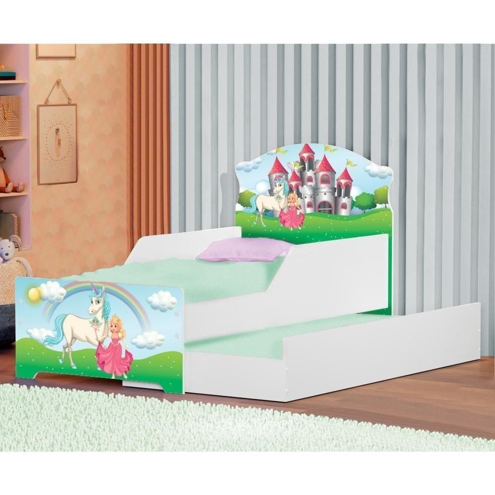 Bicama Infantil Adesivado Uly Princesa Encantada