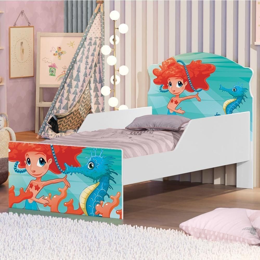 Mini Cama Sereia No Mar