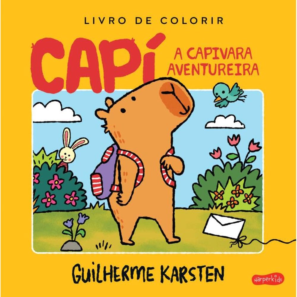 Capí, a capivara aventureira: um livro interativo para colorir e criar histórias