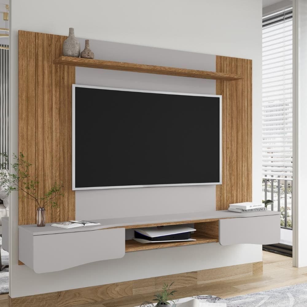 Painel 65 Polegadas Litoral Cinamomo Off-white