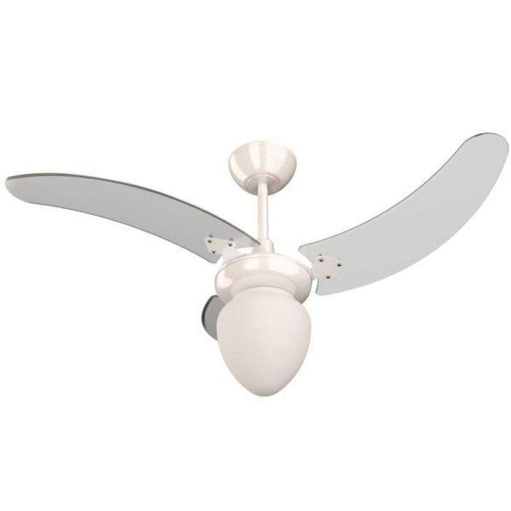 Ventilador Búzios Branco 110v 3 Pás Transparentes