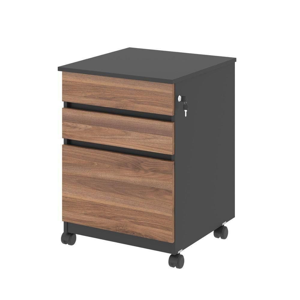 Gaveteiro Com 3 Gavetas Nora Noce Preto