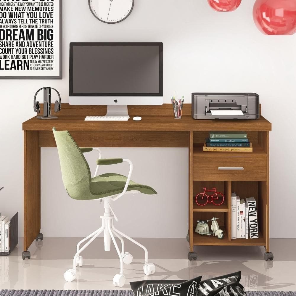 Escrivaninha Com 1 Gaveta Alphecca Freijó