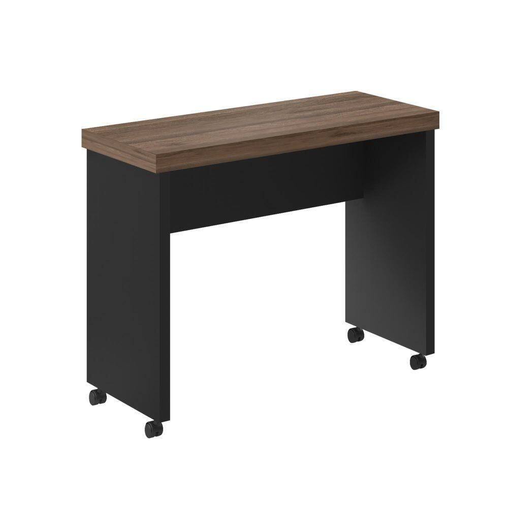 Mesa De Com Rodizios Towel Noce Preto