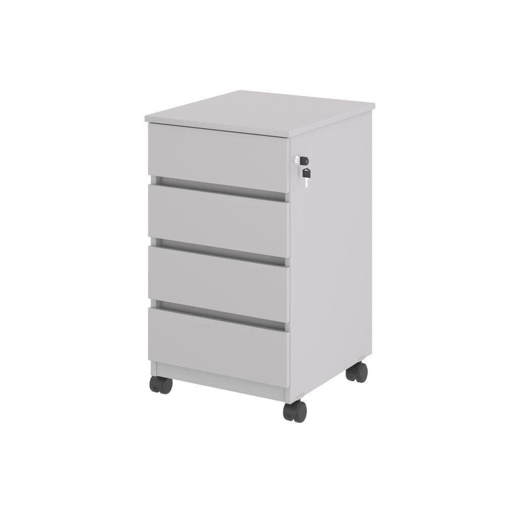 Gaveteiro Com 4 Gavetas Chelsea Cinza