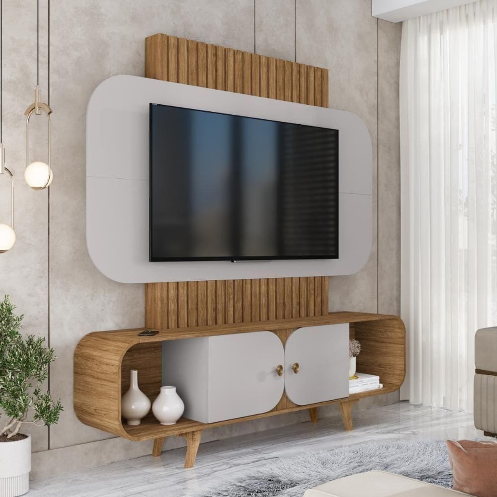 Painel 75 Polegadas Embaré Cinamomo Off-white