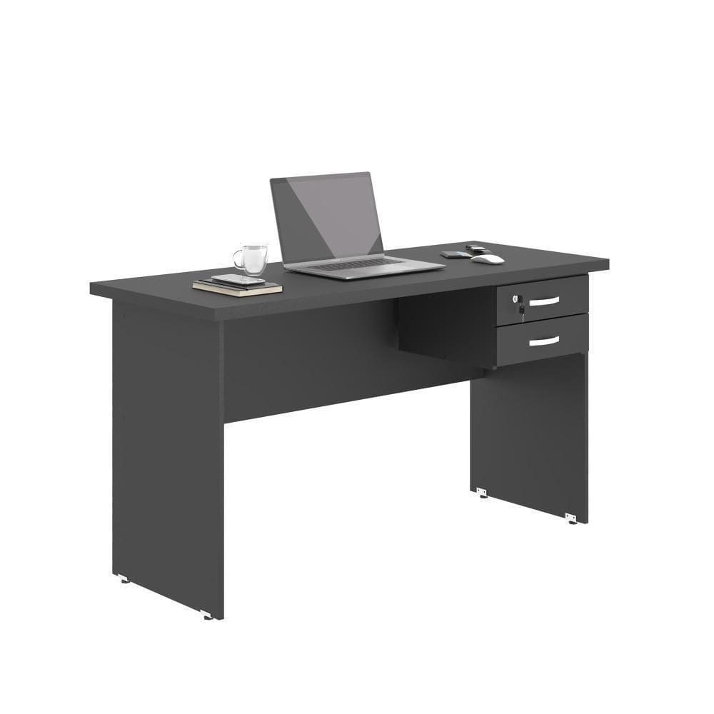 Escrivaninha Com Gavetas Plate Preto Onix