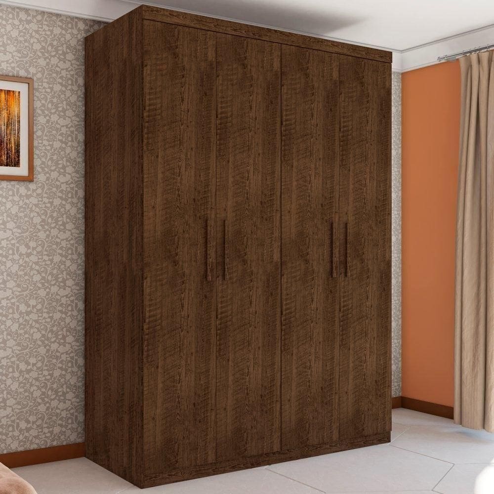 Guarda Roupa Miami Com Quatro Portas Malbec