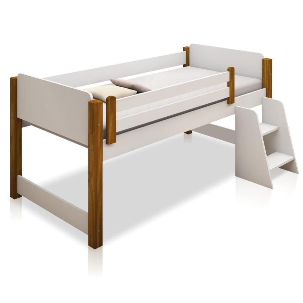 Cama Elevada Magia Com Caixas De Brinquedo