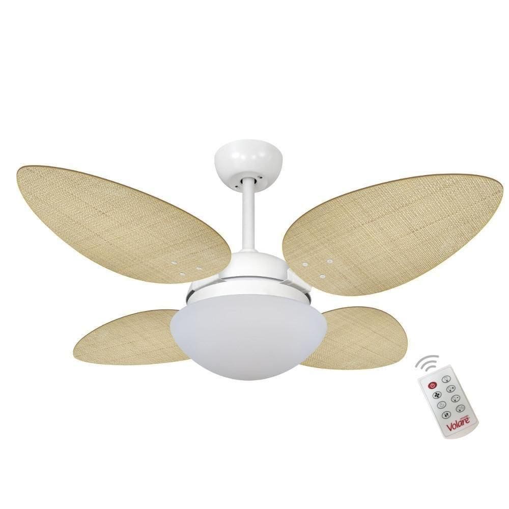 Ventilador Volare P Palmae Natural 110V E Controle Remoto