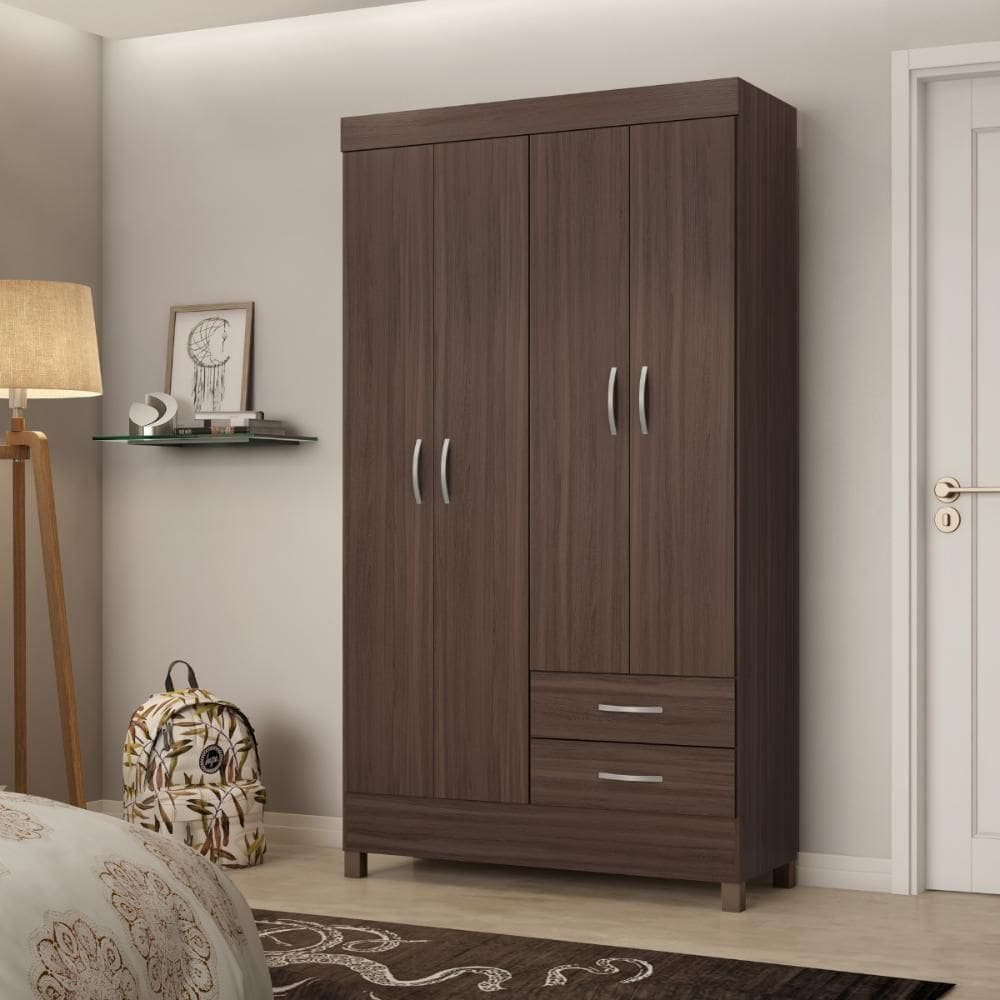 Guarda Roupa 4p Valencia Cafe Touch