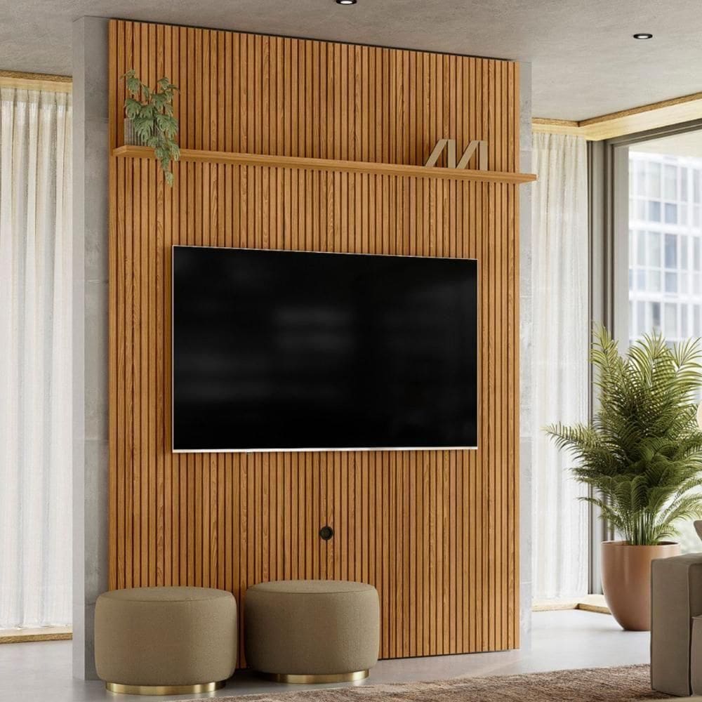 Painel Para 75 Polegadas Normandia Cumaru