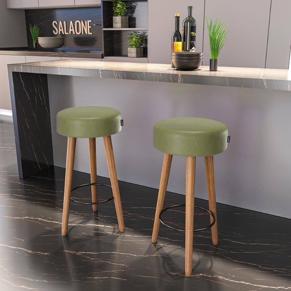 Banquetas Estofada Hamburgo Verde