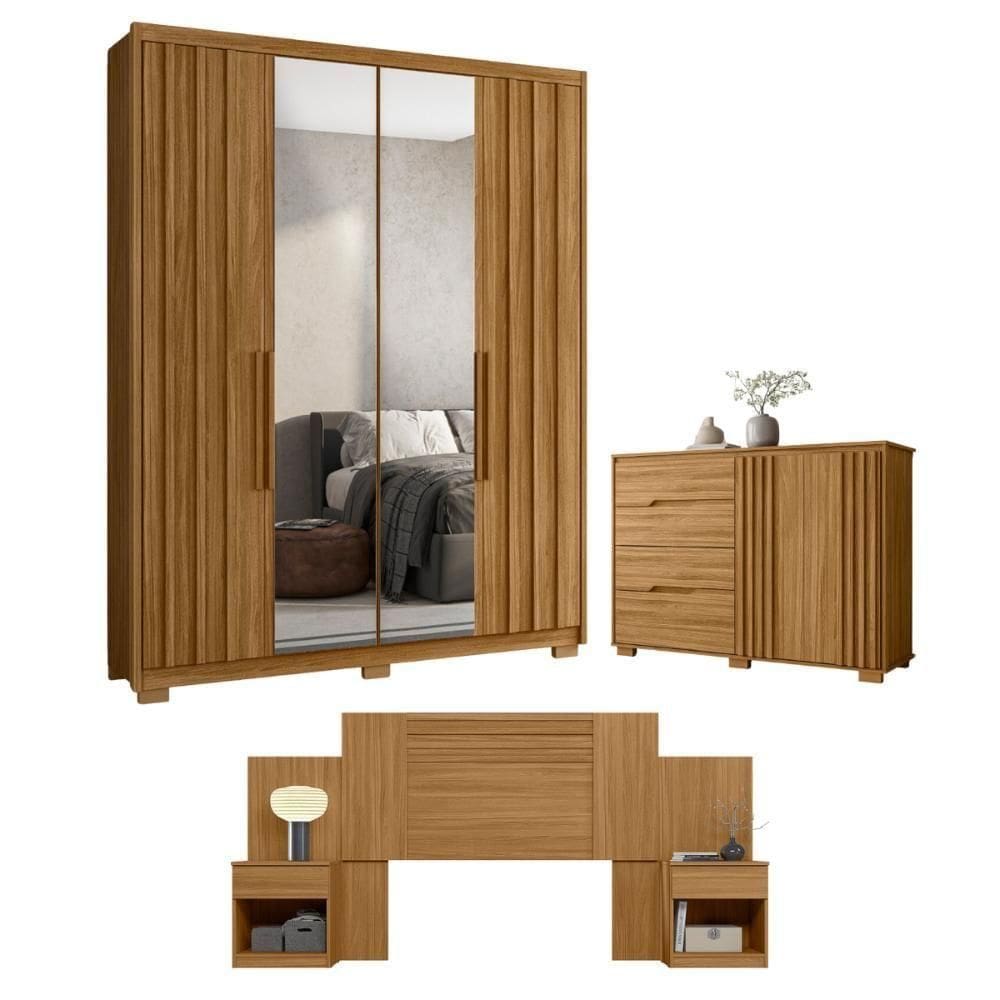 Conjunto Quarto Completo Leicester Freijó