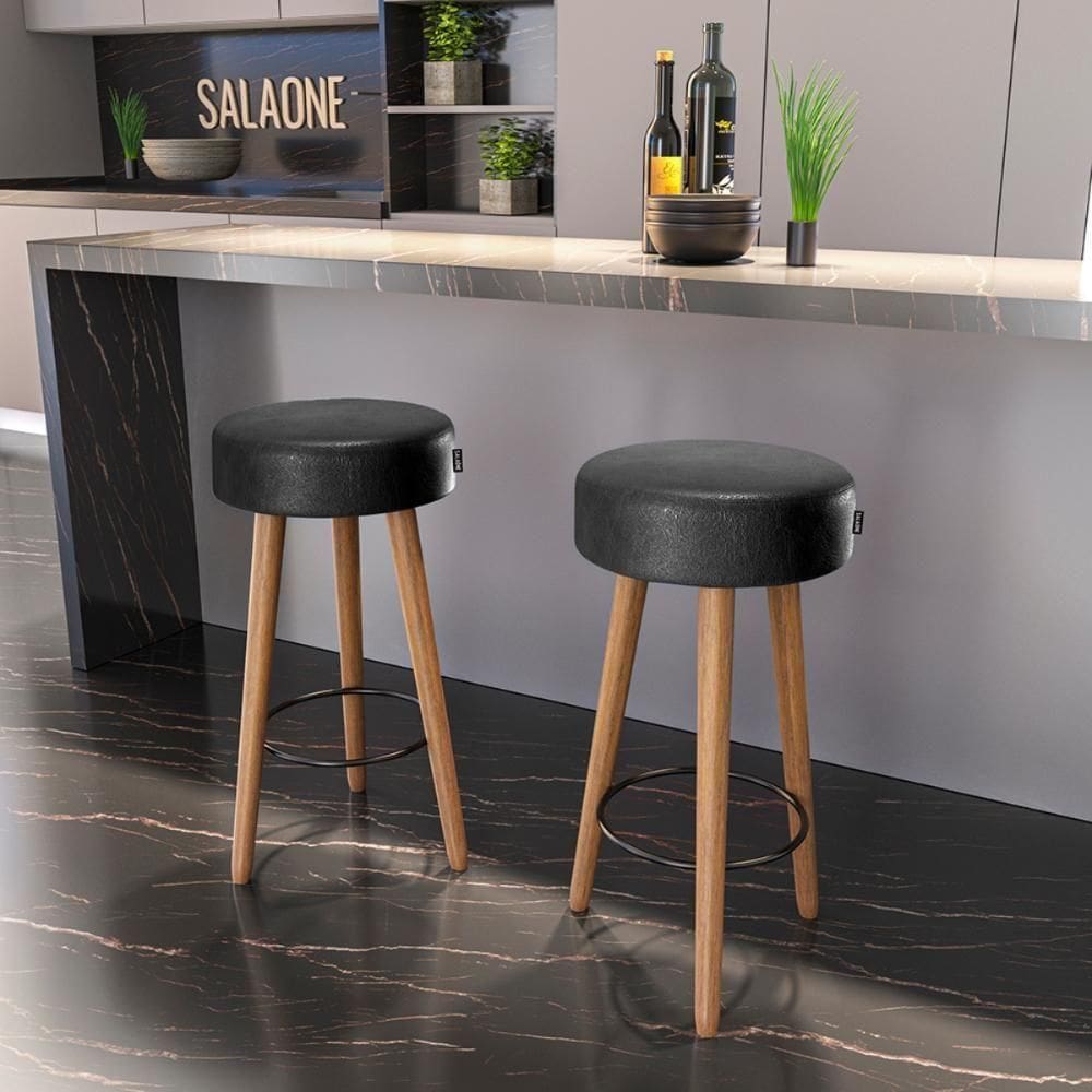 Banquetas Estofada Hamburgo Preto