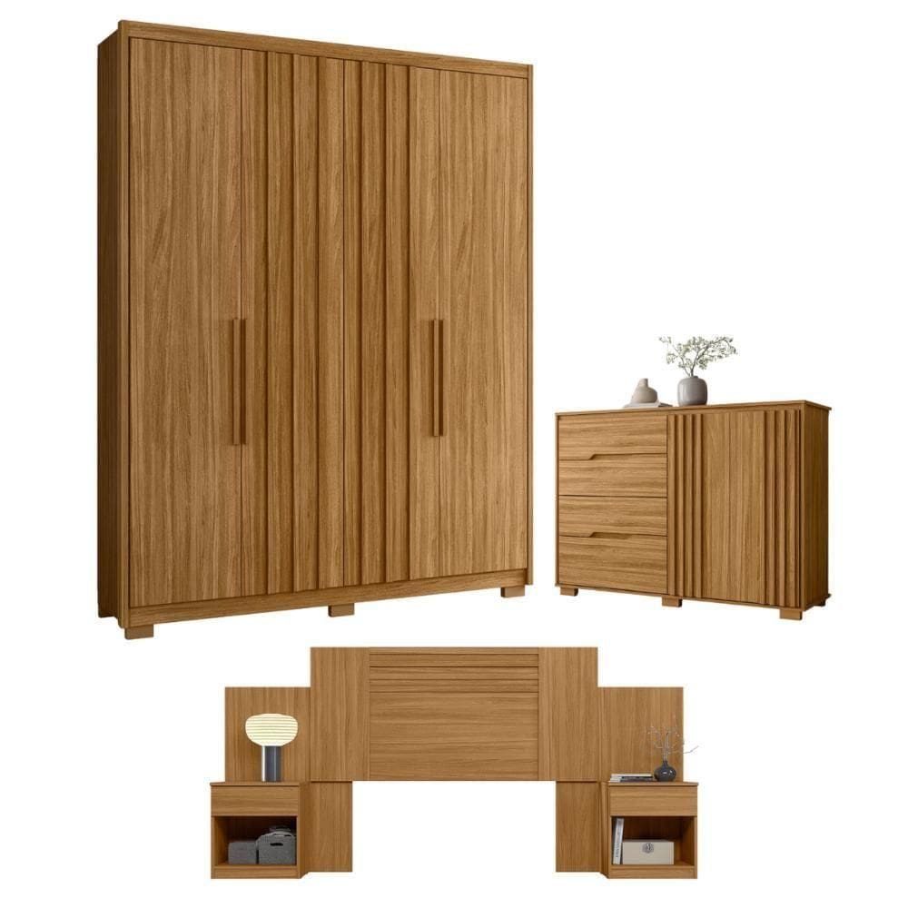 Conjunto Quarto Completo Leicester Freijó