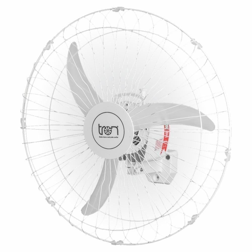 Ventilador De Parede América Bivolt Grade Em Aço Branco