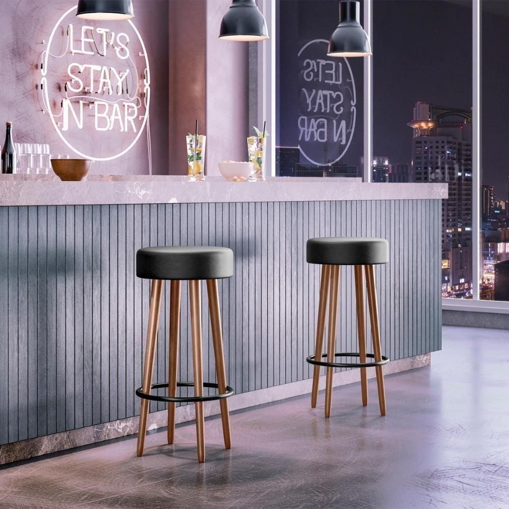 Banquetas Estofada Rio Do Sul Preto