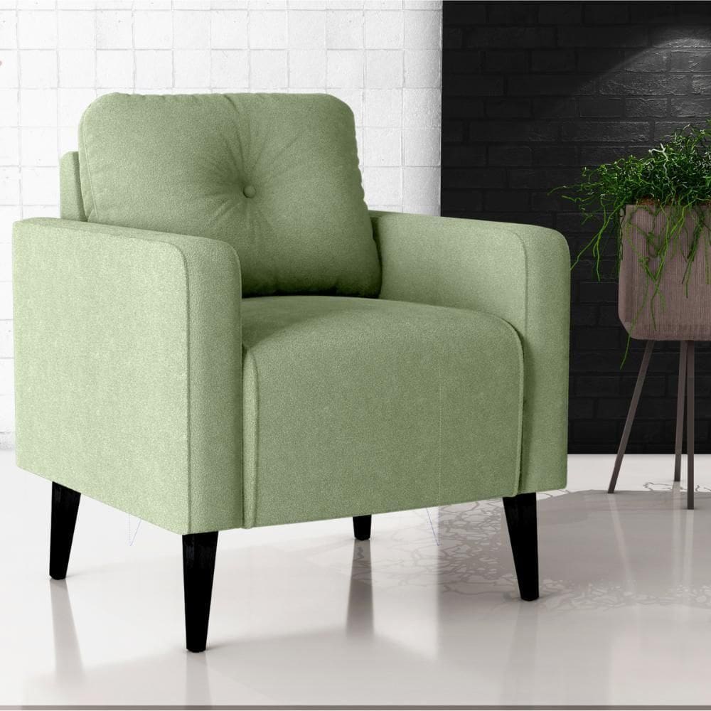 Poltrona Decorativa Viale Boucle Oliva