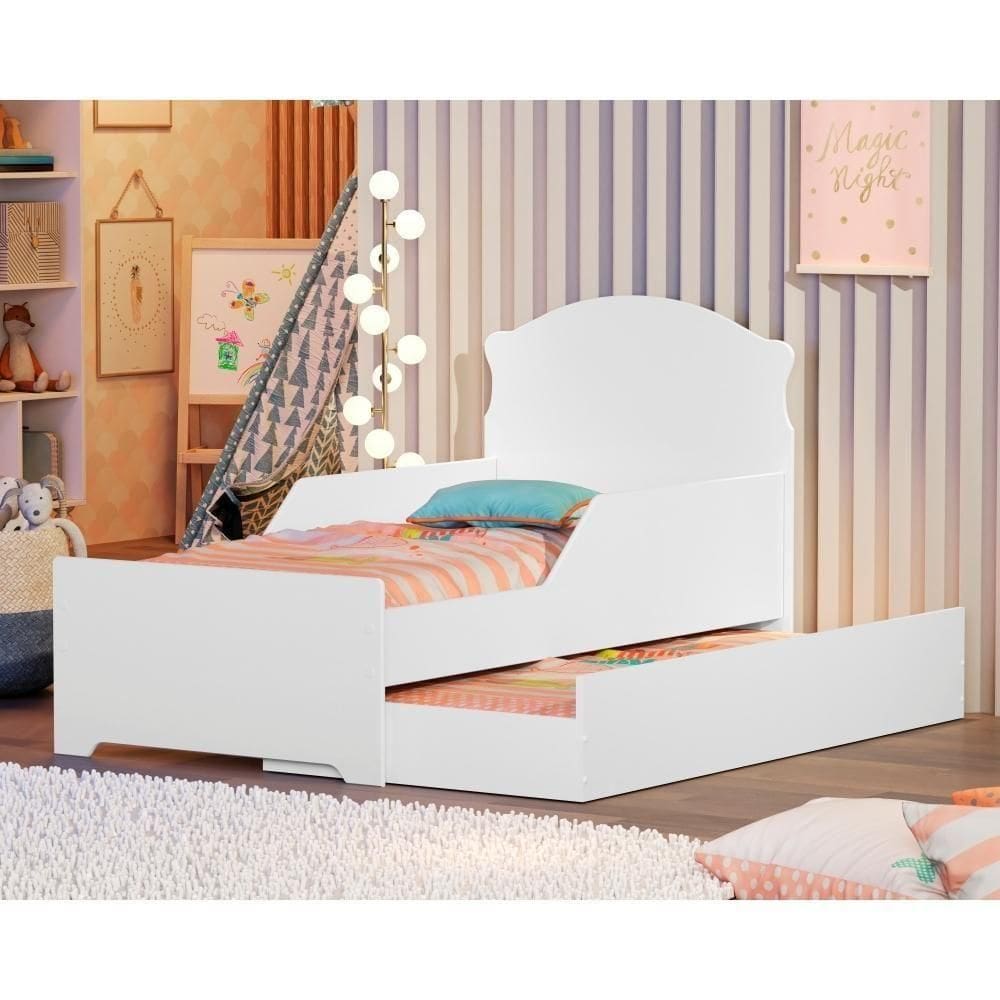 Bicama Infantil Com Laterais Branco Premium
