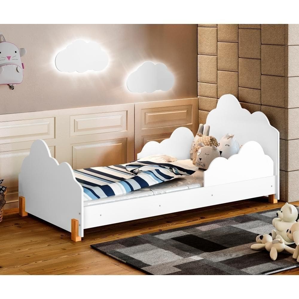 Mini Cama Infantil Lola Branco E Mel