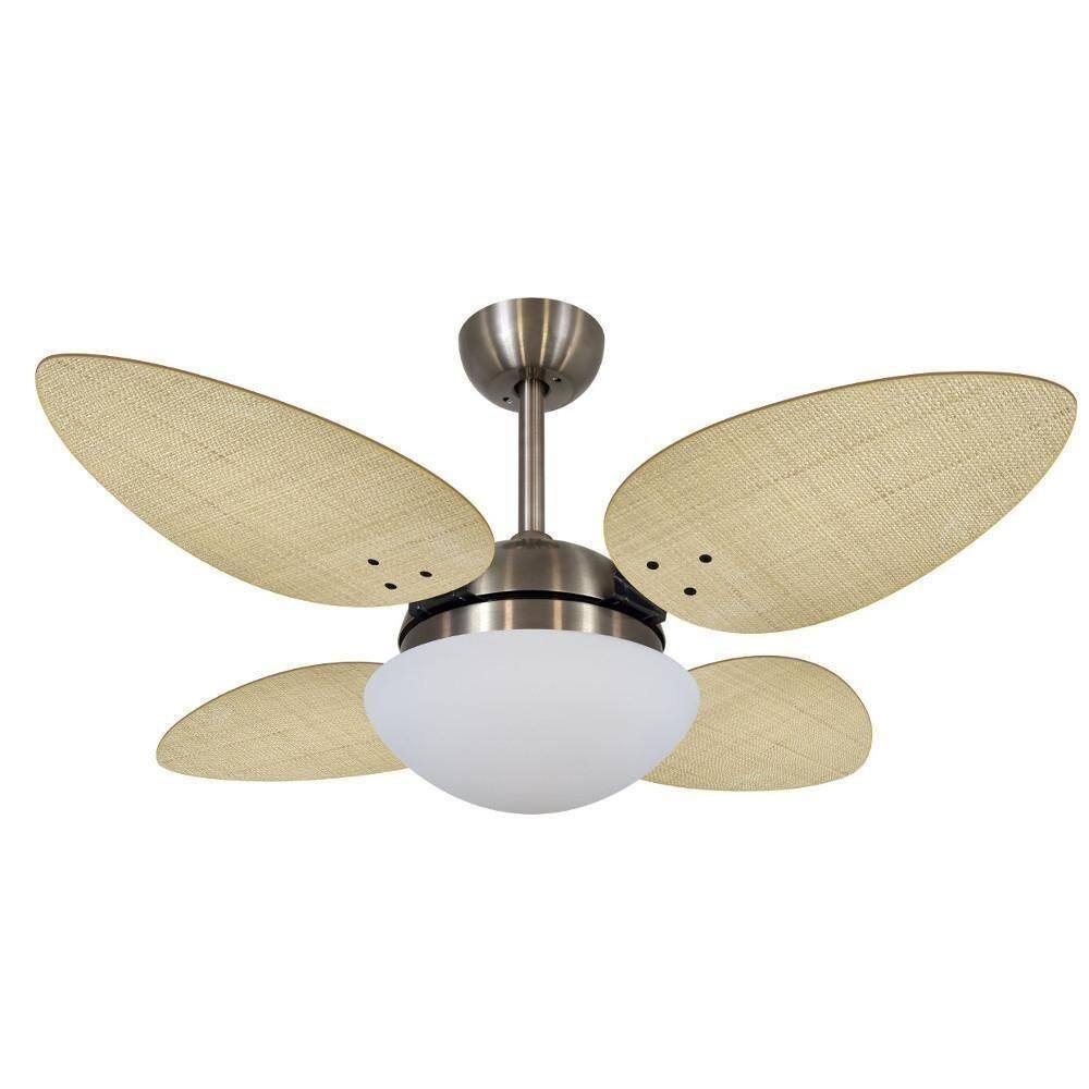 Ventilador De Teto Volare Petalo Palmae Natural 110V