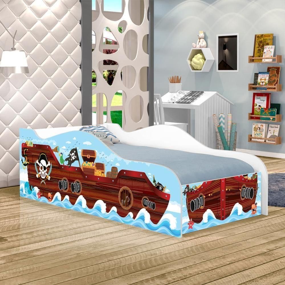 Cama Barco Kids Infantil Com Colchão
