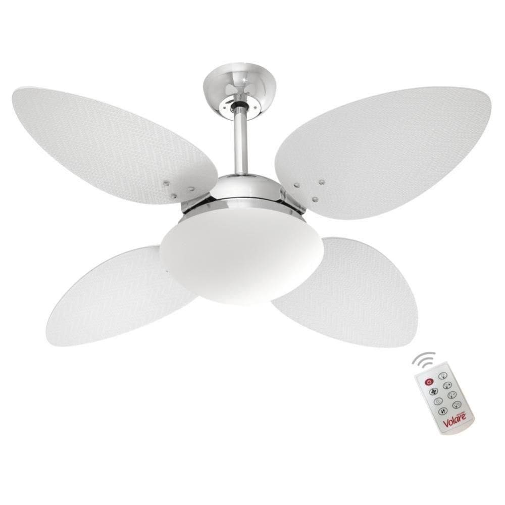 Ventilador Volare P Palmae Branco 220V E Controle Remoto