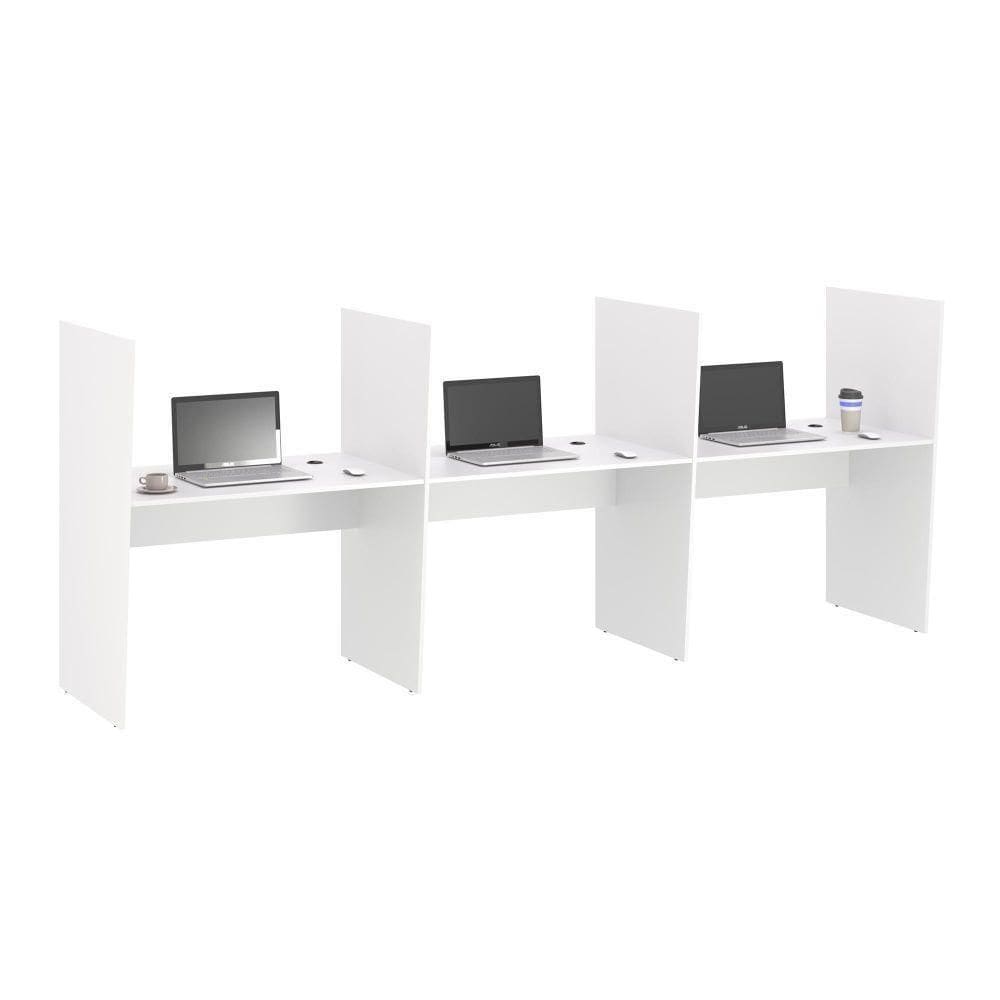 Balcao De Atendimento 3 Lugar Mixer Branco