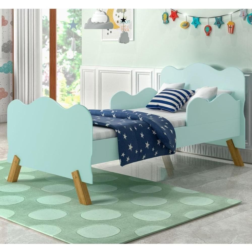 Mini Cama Infantil Nuvem Angel Menta